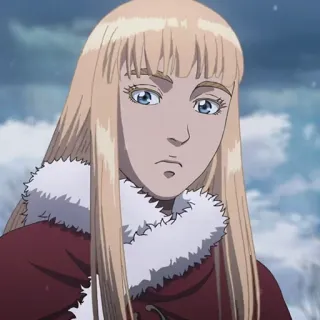 🛡 Askeladd Vinland Saga animé, blonde, femme, fille, Vinland Saga, personnage telegram sticker