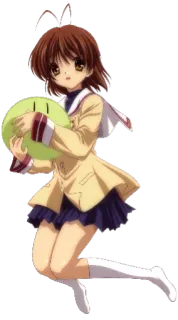 😃 Nagisa Furukawa Clannad アニメ, CLANNAD, 古河渚, 可愛い, かわいい, まんじゅう telegram sticker