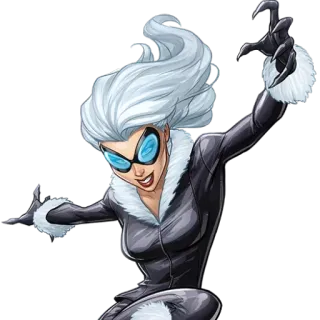😁 Black Cat Black Cat, Marvel, superhero, character, comic book telegram sticker