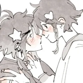💓 Anime, Cartoon, Paar, Romantik, Liebe telegram sticker