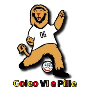 🇩🇪 Goleo VI 2006 FIFA World Cup Goleo VlePille lion, soccer, mascot, football, world cup, sports, cartoon telegram sticker