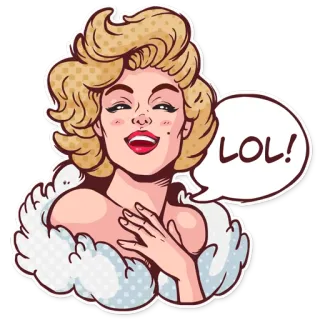 Marilyn telegram stickers
