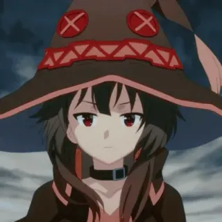 😶 Megumin Konosuba anime, mage, loli, Konosuba, magic telegram sticker