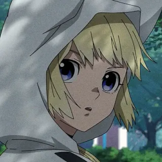 🐱 anime, cartoon, hoodie, manga, character, girl, portrait whatsapp sticker
