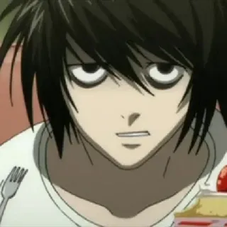 🎭 L Lawliet Death Note Anime, Manga, L, Lawliet, Death Note telegram sticker