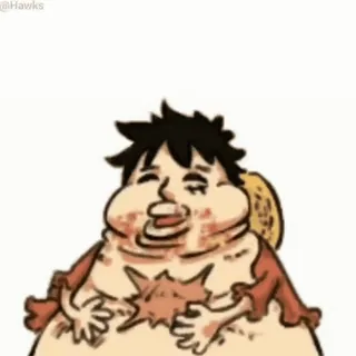 😋 Luffy One Piece Anime, Dibujos animados, Luffy, One Piece, Divertido telegram sticker
