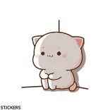 🥺 แมว, น่ารัก, คาวาอิ, สัตว์, สติกเกอร์ telegram sticker