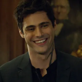 📚 Alec Lightwood Shadowhunters Alec Lightwood, Shadowhunters, Matthew Daddario, character, smile telegram sticker