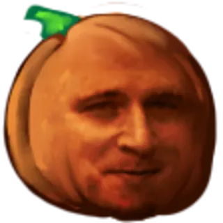 😉 cara, calabaza, divertido, meme, retrato, halloween telegram sticker