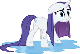 ☹️ Rarity My Little Pony Пони, Мультфильм, Лошадь, Плач, Рарити, My Little Pony telegram sticker