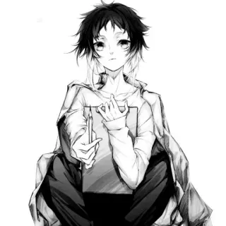 🐈‍⬛️ Anime, Chico, Arte, Manga, Ilustración, Dibujo, Personaje, Joven telegram sticker