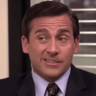 😏 Michael Scott The Office Steve Carell, The Office, NBC, Comedy, Michael Scott, Funny, Television, TV Show telegram sticker