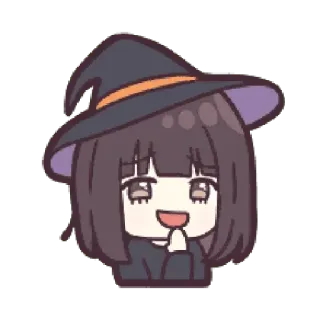 😏 Hexe, Anime, Cartoon, Mädchen, Magie, Süß telegram sticker
