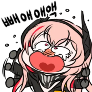 😫 뿌애애액 Desenho animado, Anime, Menina, Chorando, Expressão, Adesivo whatsapp sticker