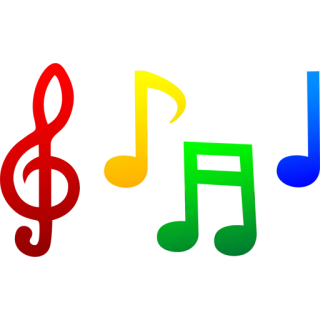 🎵 Música, Notas, Colorido, Musical, Melodia telegram sticker