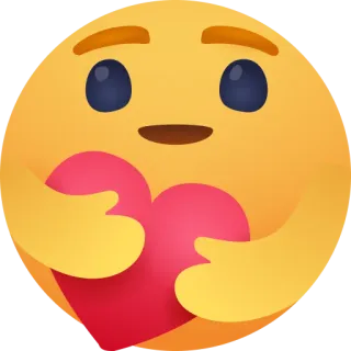 🤗 Emoji, Facebook, Coração, Amor, Abraço, Afeição telegram sticker