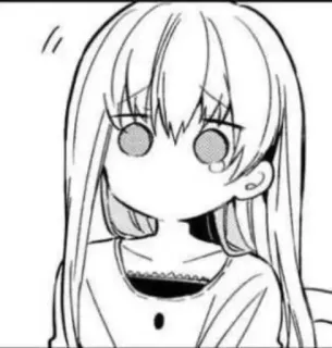 🥲 Anime, Manga, Meisje, Expressie, Schattig, Japans telegram sticker