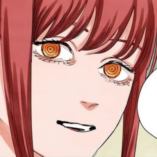 🍒 Makima Chainsaw Man Anime, Manga, Chainsaw Man, Makima, Charakter, Weiblich telegram sticker