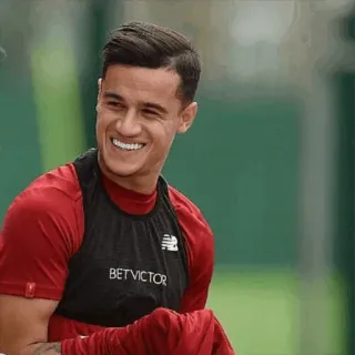 😄 BETVICTOR fútbol, deportes, fútbol, jugador, Philippe Coutinho, Liverpool telegram sticker