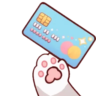 🤑 cat paw telegram sticker