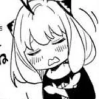 🥁 Anya Forger Spy x Family 阿尼亚, 动漫, 漫画, 表情, 间谍过家家, 可爱 whatsapp sticker