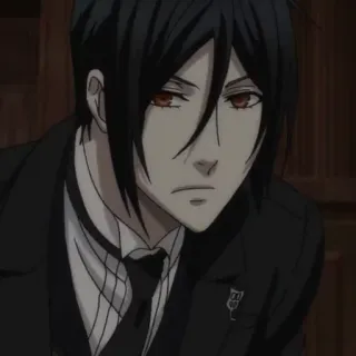 😕 Sebastian Michaelis Black Butler Anime, Black Butler, Sebastian Michaelis, Demone, Maggiordomo telegram sticker