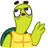 🤦‍♂️ カメ, フェイスパーム, 漫画, がっかり telegram sticker
