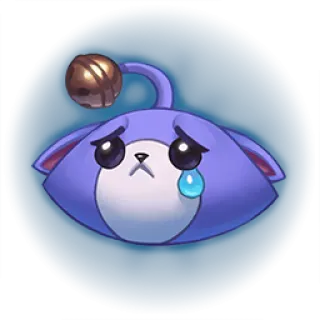 🎮 sad, crying, purple, cute, cartoon telegram sticker