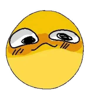 🥴 emoji, yellow, face, expression, cute telegram sticker