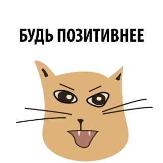 🤔 gato, desenho animado, animal, bravo, rosto, ilustração telegram sticker