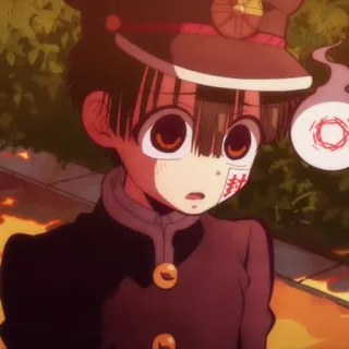 🕊 Hanako-kun Toilet-bound Hanako-kun anime, manga, character, supernatural, school uniform telegram sticker