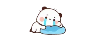 ✨ Panda, Piangere, Triste, Emoji, Carino whatsapp sticker