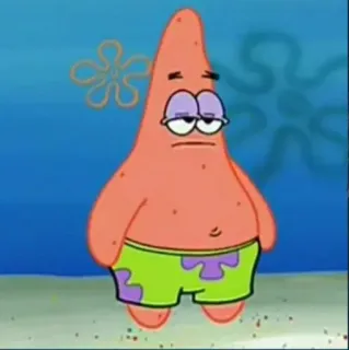 ☠️ Patrick Star Spongebob Squarepants Patrick, Spongebob, cartoni animati, Nickelodeon, stella marina, personaggio telegram sticker
