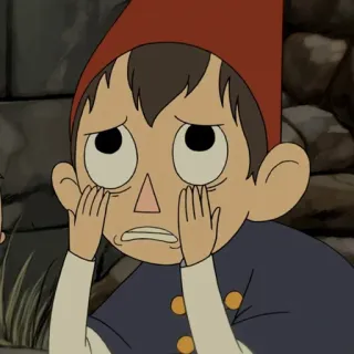 🍫 Wirt Over the Garden Wall 卡通, 悲伤, 哭泣, 沃特, 花园墙外, 动画 telegram sticker