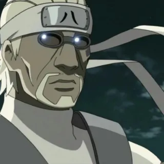 🐙 Ebisu Naruto 八 anime, manga, ninja, character, glasses, headband, teacher telegram sticker