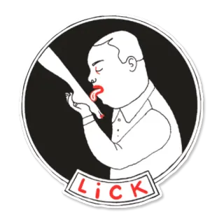 👅 LICK lambendo, pé, sabor, estranho, absurdo whatsapp sticker