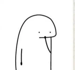 🐣 Blob, Patyczak, Minimalistyczny, Śmieszne, Kreskówka, Postać telegram sticker