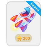 🎁 limited 로켓, 별, 한정판, 우주, 만화, 장난감 telegram sticker