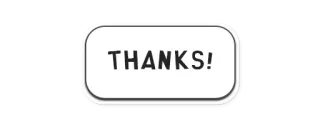 😉 THANKS! bedankt, waardering, dankbaarheid, bedankt sticker telegram sticker