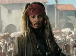 💗 Jack Sparrow Pirates of the Caribbean pirate, captain, Jack Sparrow, Johnny Depp, adventure, movie, caribbean telegram sticker