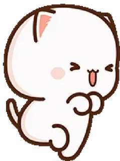 ☺️ Katze, Cartoon, Tier, süß, kawaii, Aufkleber whatsapp sticker