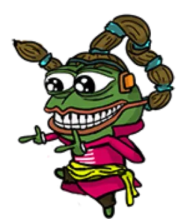 😁 Pepe, o Sapo, desenho animado, meme, personagem, adesivo telegram sticker