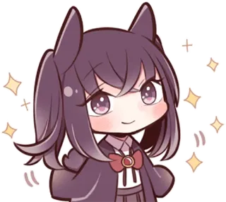 ✨ Anime, Süß, Manga, Kawaii, Funkeln, Mädchen telegram sticker