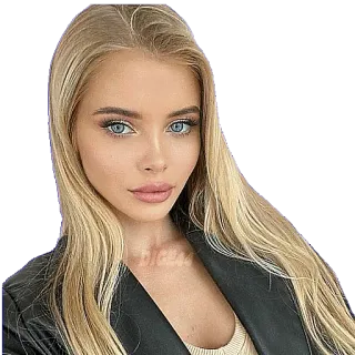 🙃 donna, bionda, ritratto, bellezza, femminile, viso telegram sticker