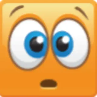 😯 이모지, 놀란, 충격받은, 노란색, 표정 telegram sticker