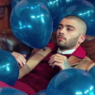 🎈 Zayn Malik 歌手, セレブ, 男性, ポートレート, 風船, ゼイン・マリク telegram sticker