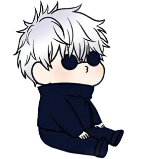 😎 Gojo Jujutsu Kaisen Anime, Manga, Charakter, Süß, Sticker telegram sticker