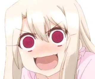 🤪 аниме, мультфильм, выражение, лицо, девушка, милый telegram sticker