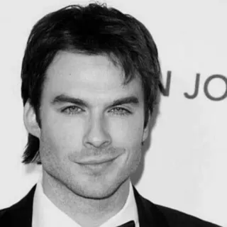 ⚫️ Ian Somerhalder 俳優, 有名人, ポートレート, 男性 telegram sticker