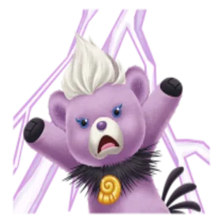 😤 orso, Ursula, cattivo, cartone animato, arrabbiato, la sirenetta, carino, Disney telegram sticker